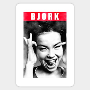 Björk - Vintage 80s // Watercolor Design Sticker